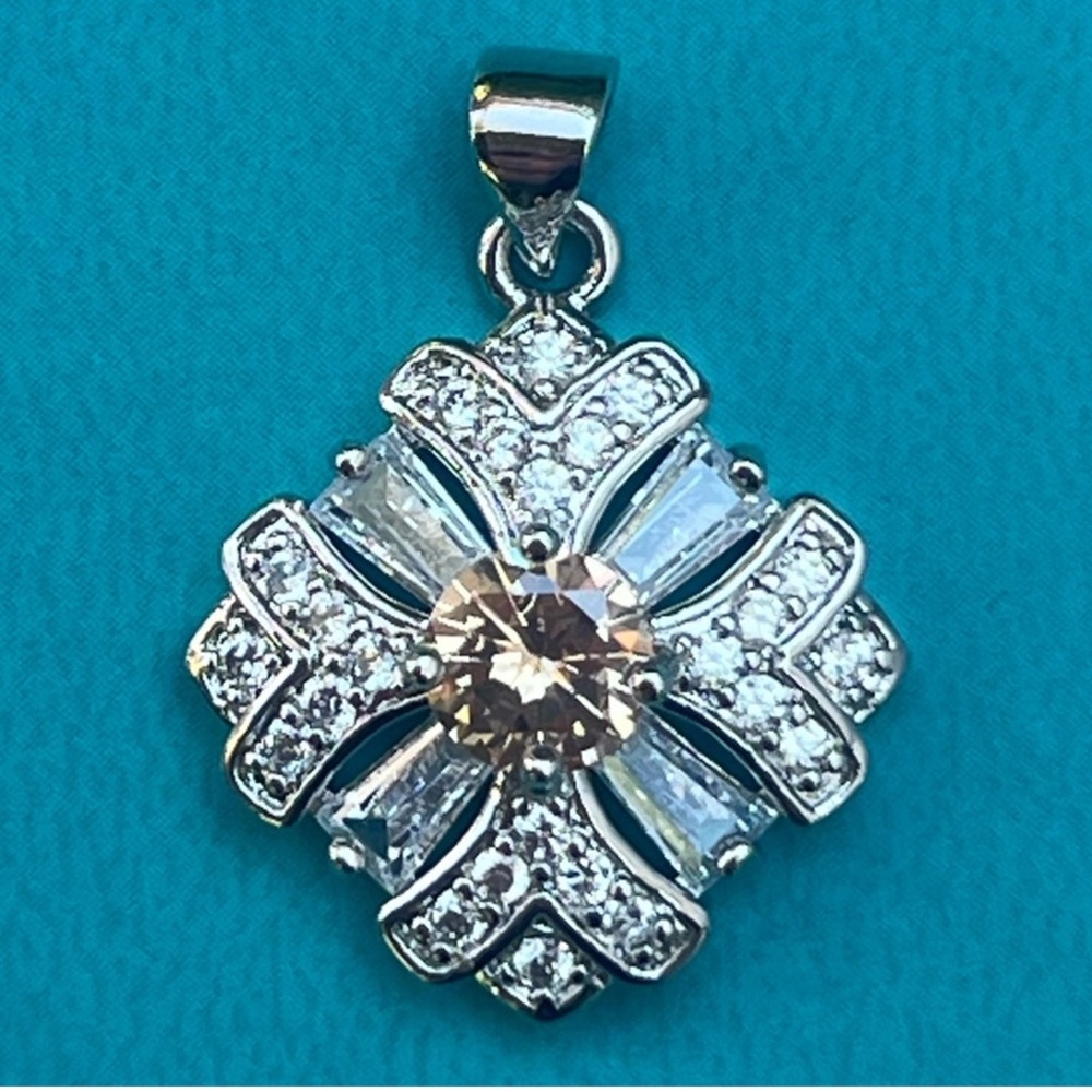 Silver and Gold Pendant for Necklace